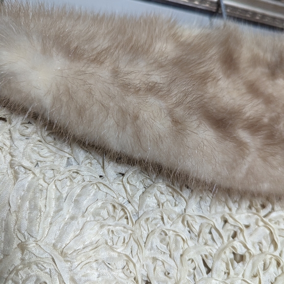 Vintage 1940s H.B. BURNETTE cream / off white soutache ribbon work jacket - Picture 7 of 7